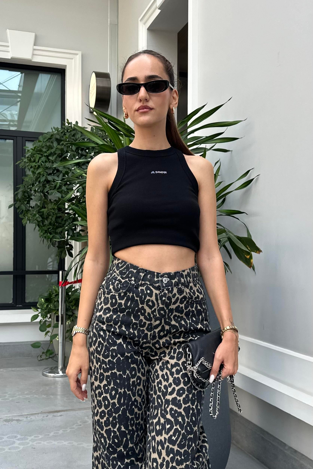 Siyah Taş Baskı Body - Kadın Body & Crop Modelleri - Nazliye Moda | Kadın Giyim Modası