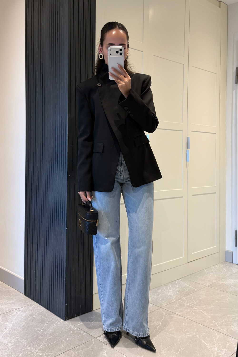 Siyah Tek Düğmeli Blazer Ceket - Kadın Blazer Ceket Modelleri - Nazliye Moda | Kadın Giyim Modası