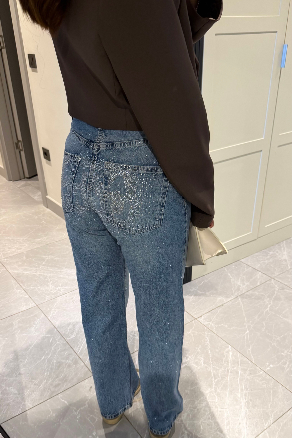 Tasarım Taş Baskılı Premium Jean - Kadın Jean Modelleri - Nazliye Moda | Kadın Giyim Modası