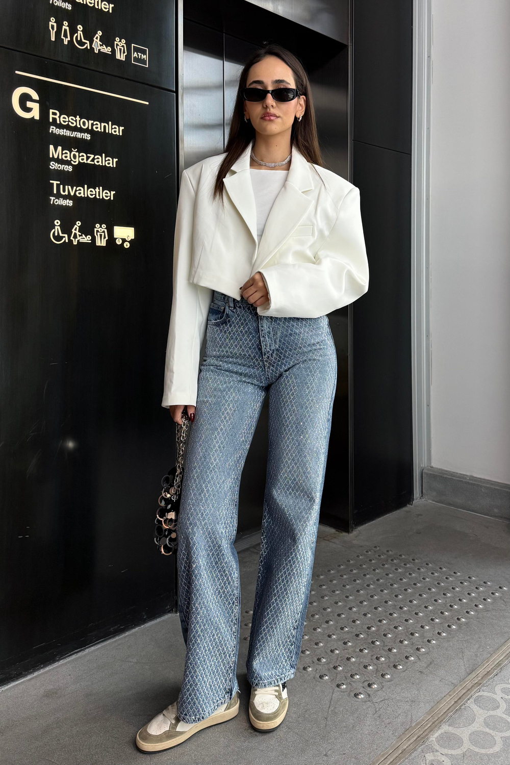 Yıkama Detay Taşlı Premium Jean - Kadın Jean Modelleri - Nazliye Moda | Kadın Giyim Modası