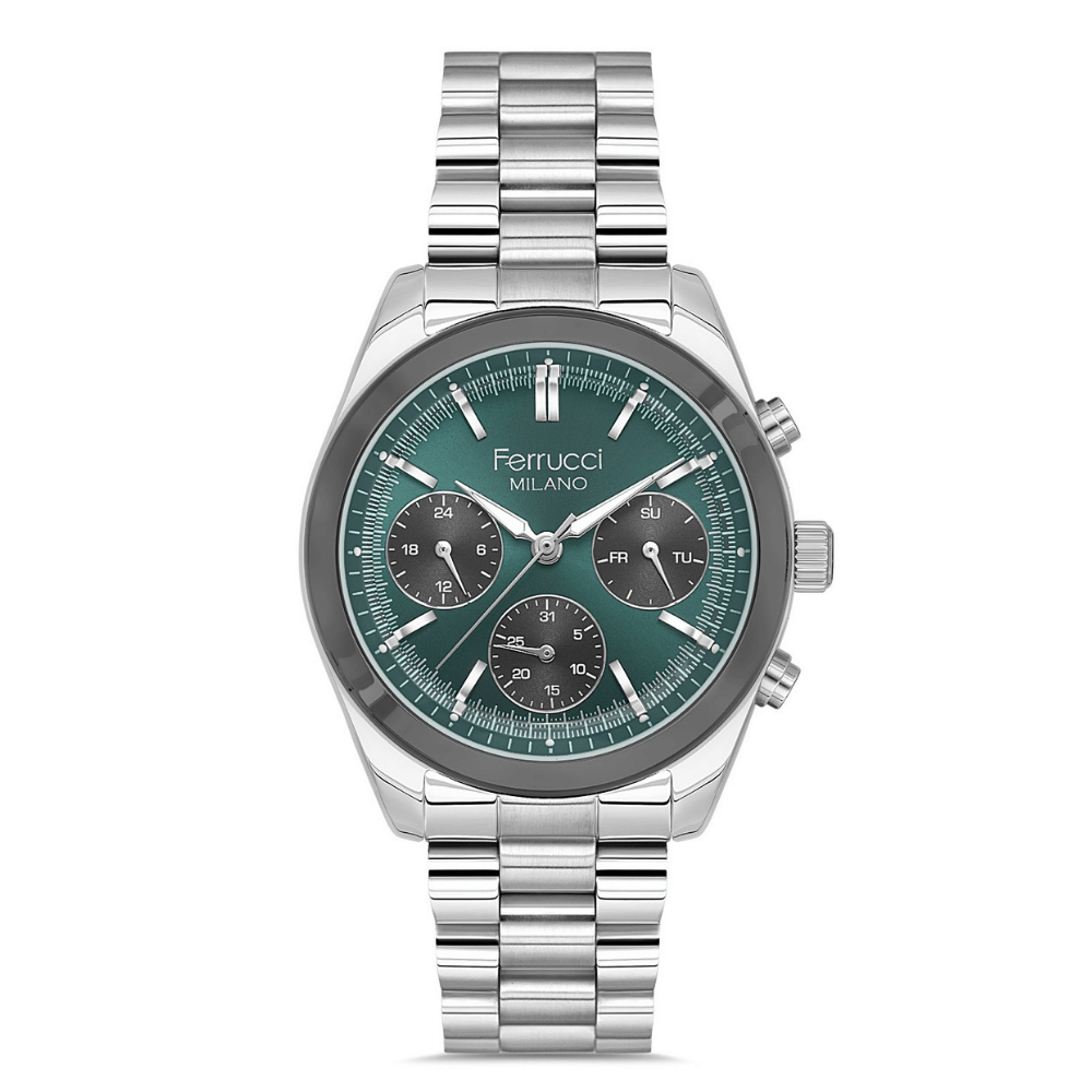 Ferrucci FER.03665M.04 Çelik Kordon Erkek Kol Saati