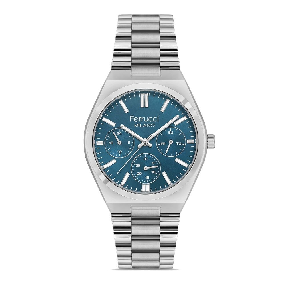 Ferrucci FER.03783M.02 Çelik Kordon Erkek Kol Saati