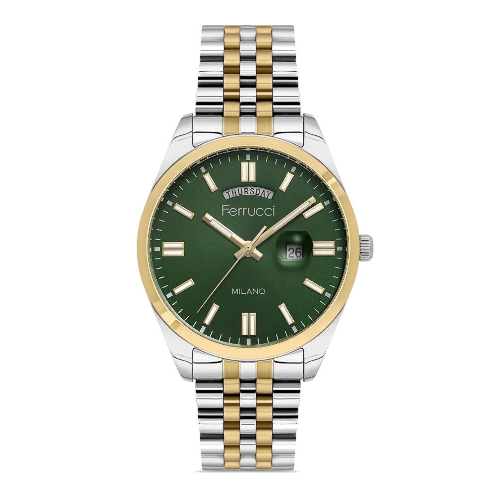 Ferrucci FER.03801M.06 Çelik Kordon Erkek Kol Saati
