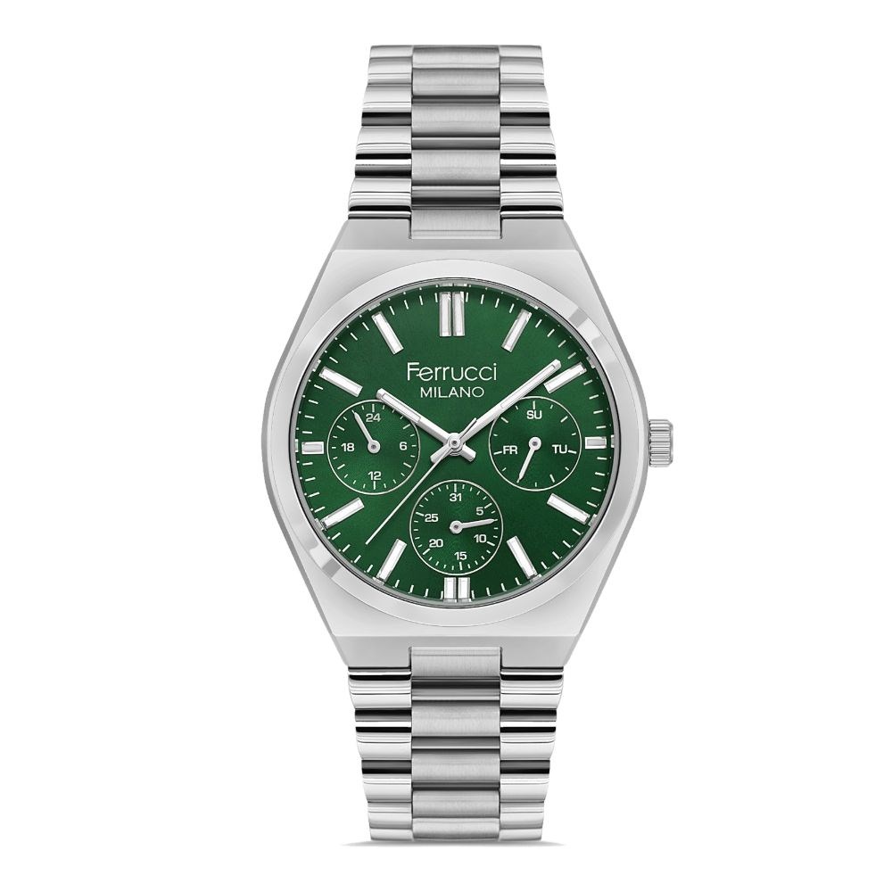 Ferrucci FER.03783M.03 Çelik Kordon Erkek Kol Saati