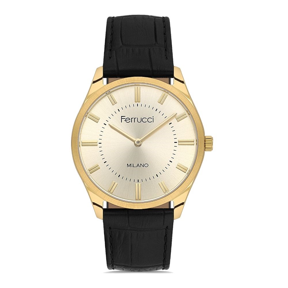 Ferrucci FER.03802K.03 Deri Kordon Erkek Kol Saati