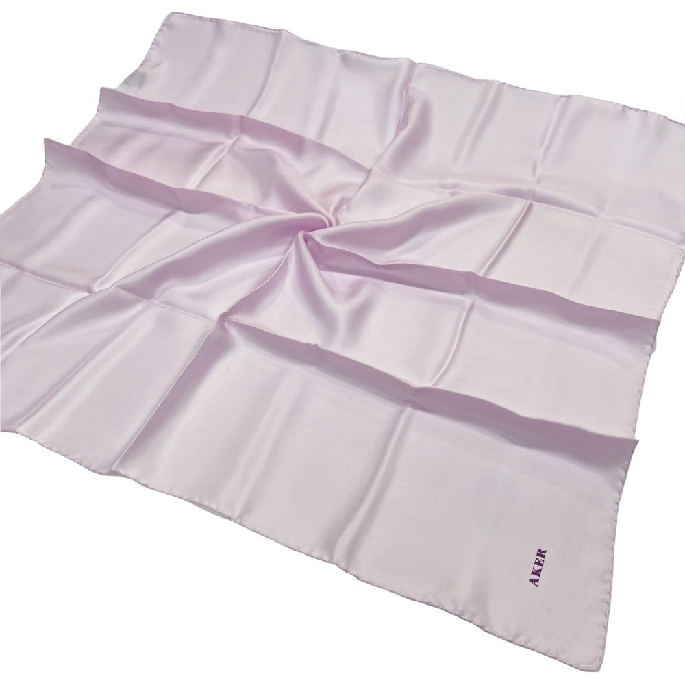 Aker Düz İpek Eşarp Twill - Açık Lila 995