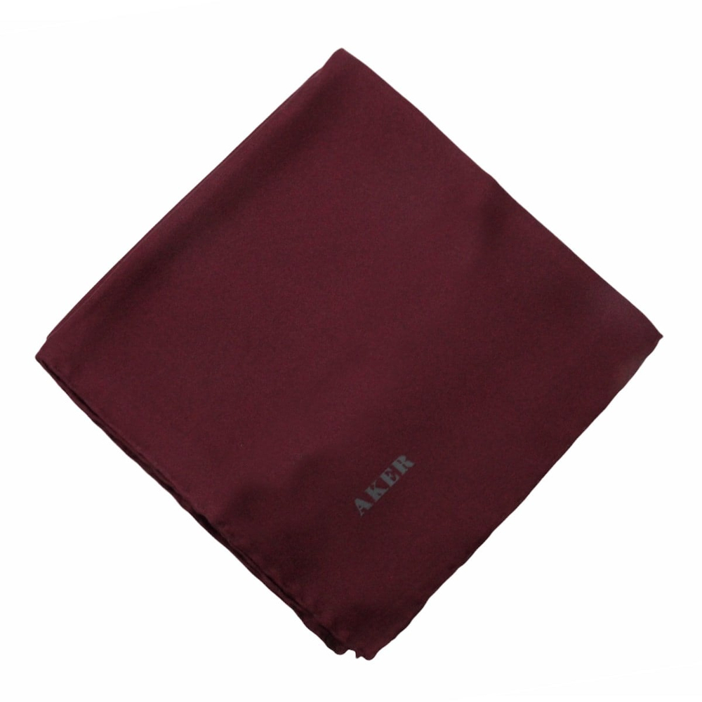 Aker Düz İpek Eşarp Twill - Bordo 946