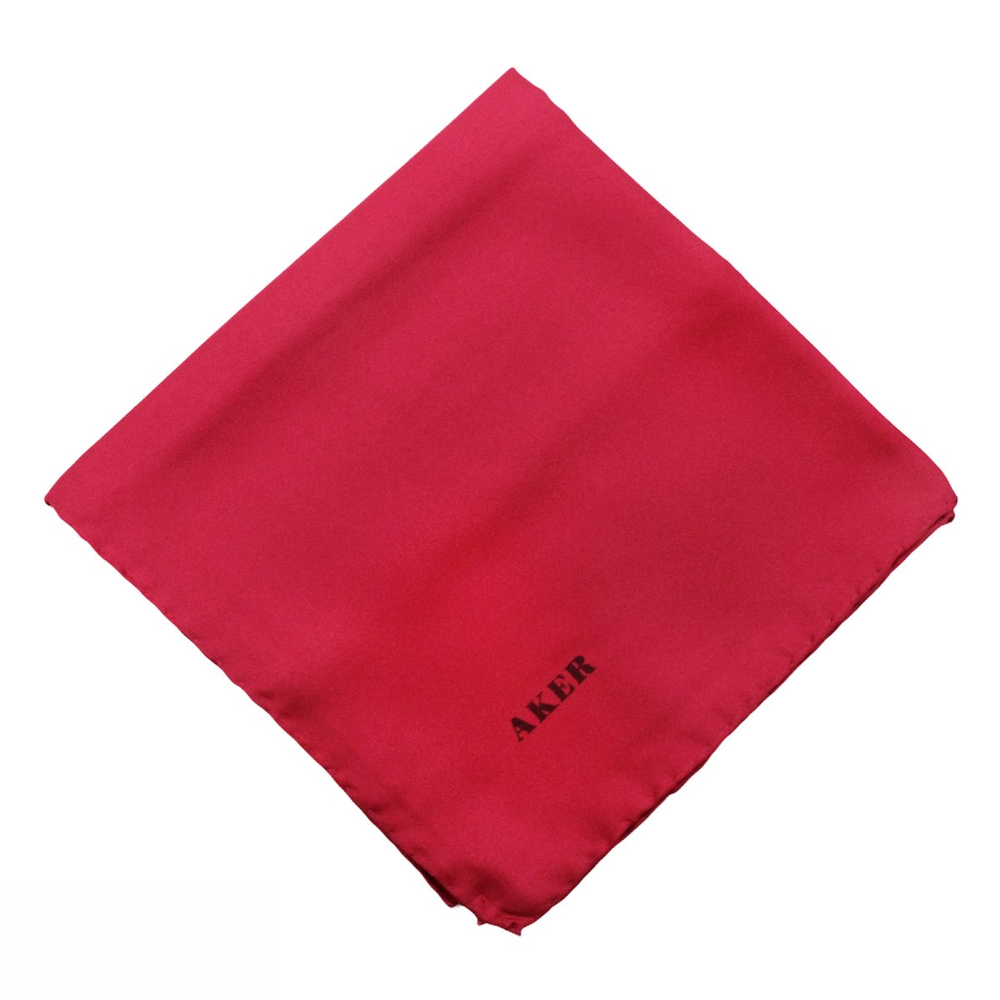 Aker Düz İpek Eşarp Twill - Mercan 946