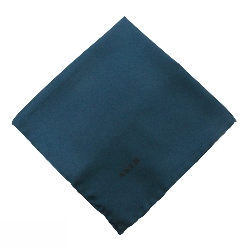 Aker Düz İpek Eşarp Twill - Petrol 974