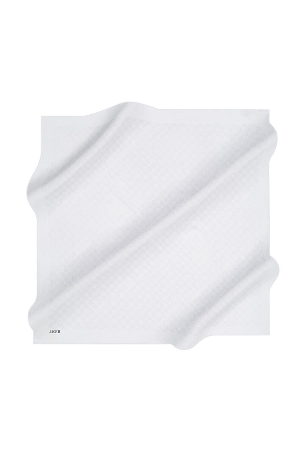 Aker Elegance Monogram Eşarp - Açık Gümüş 973