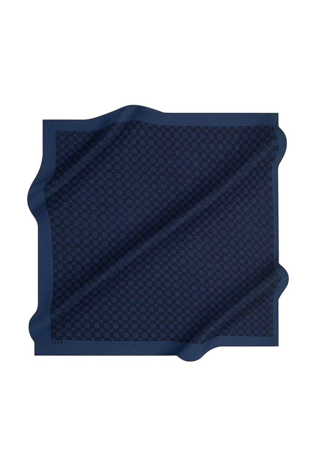 Aker Elegance Monogram Eşarp - Lacivert 921