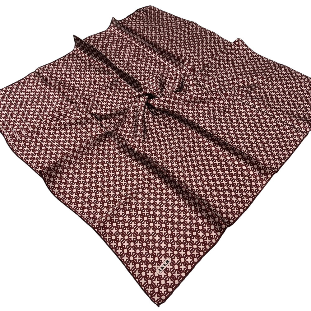 Aker İpek Eşarp - 8921701-341 Bordo Sura