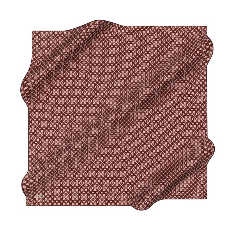Aker İpek Eşarp - 8921701-341 Bordo Sura