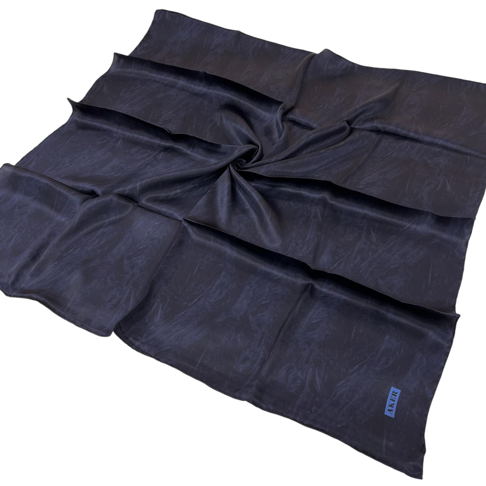 Aker İpek Eşarp - 8924713-921 Lacivert Twill