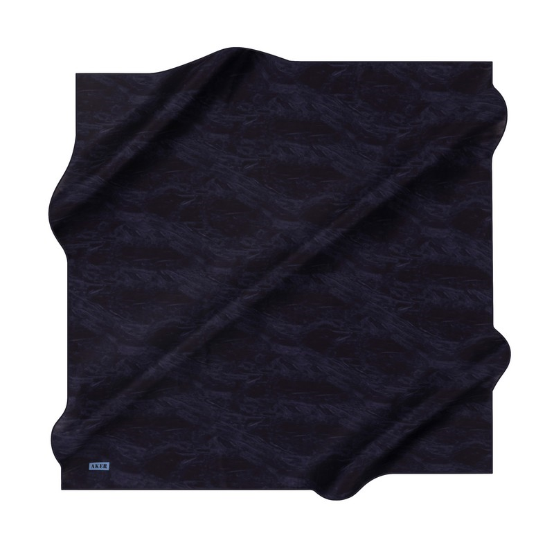 Aker İpek Eşarp - 8924713-921 Lacivert Twill