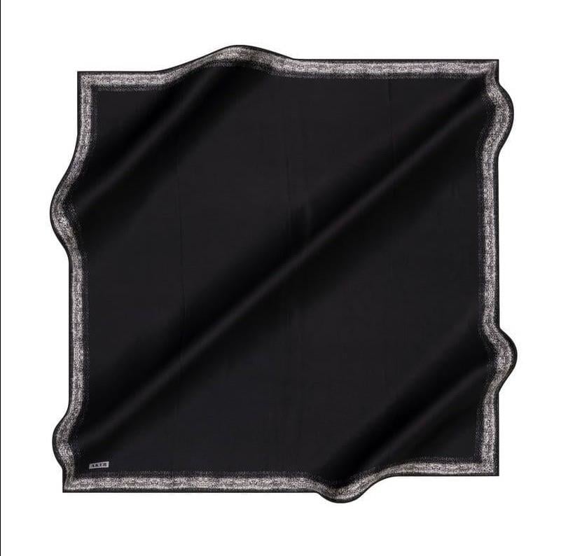 Aker İpek Eşarp - 8959713-911 Siyah Twill