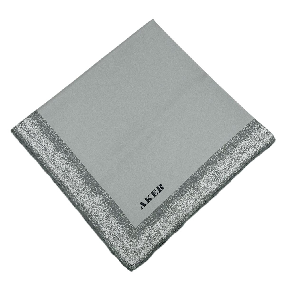 Aker İpek Eşarp - 8959713-972 Gri Twill