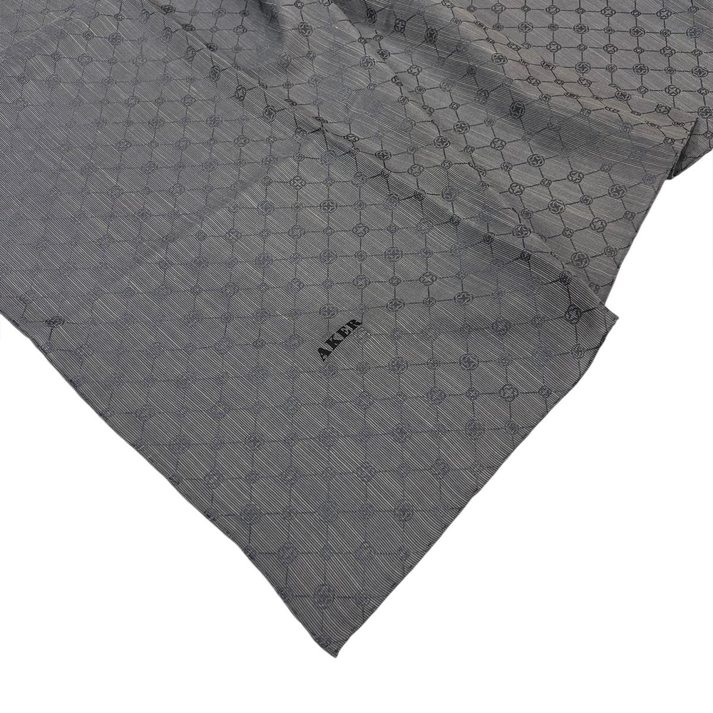 Aker Jakarlı İpek Koton Eşarp - 7071798-974 Gri