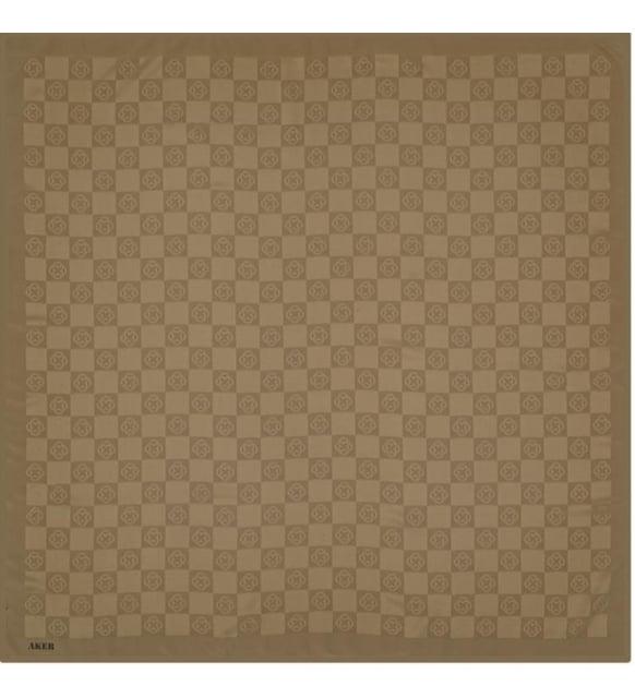 Aker Monogram Dama Eşarp - Açık Vizon 933