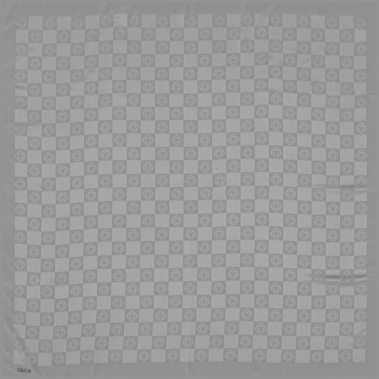 Aker Monogram Dama Eşarp - Gri 974