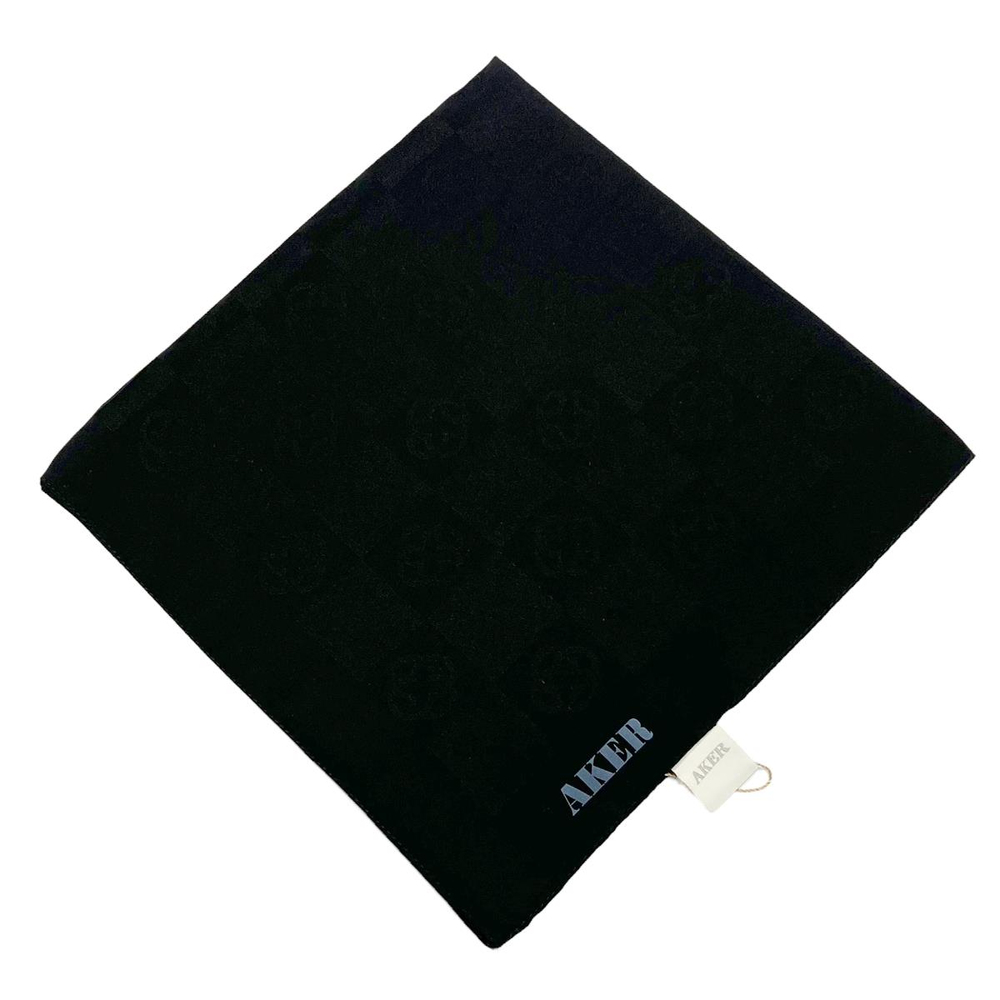 Aker Monogram Dama Eşarp - Siyah 911