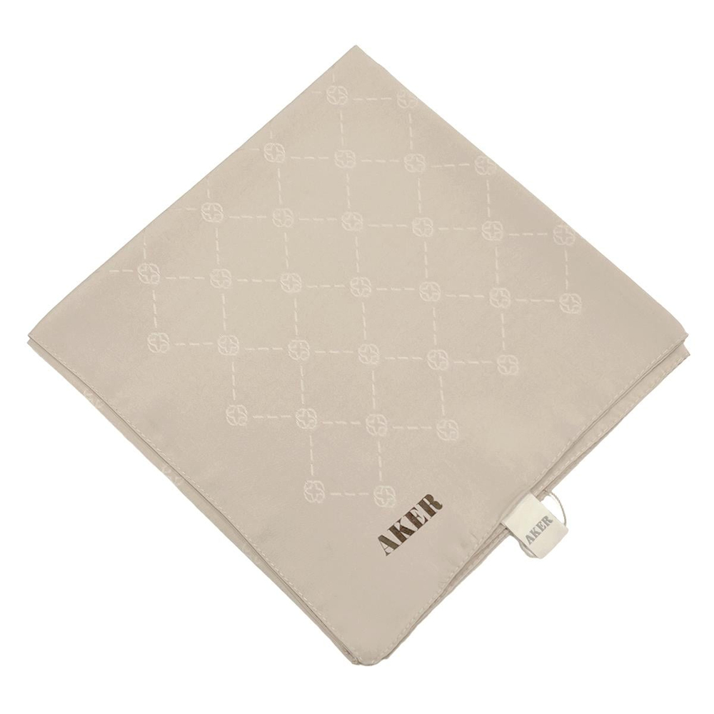 Aker Monogram Eşarp - Koyu Bej 961