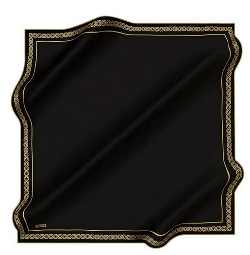 Aker Twill Eşarp - 8578795-961 Siyah Sarı