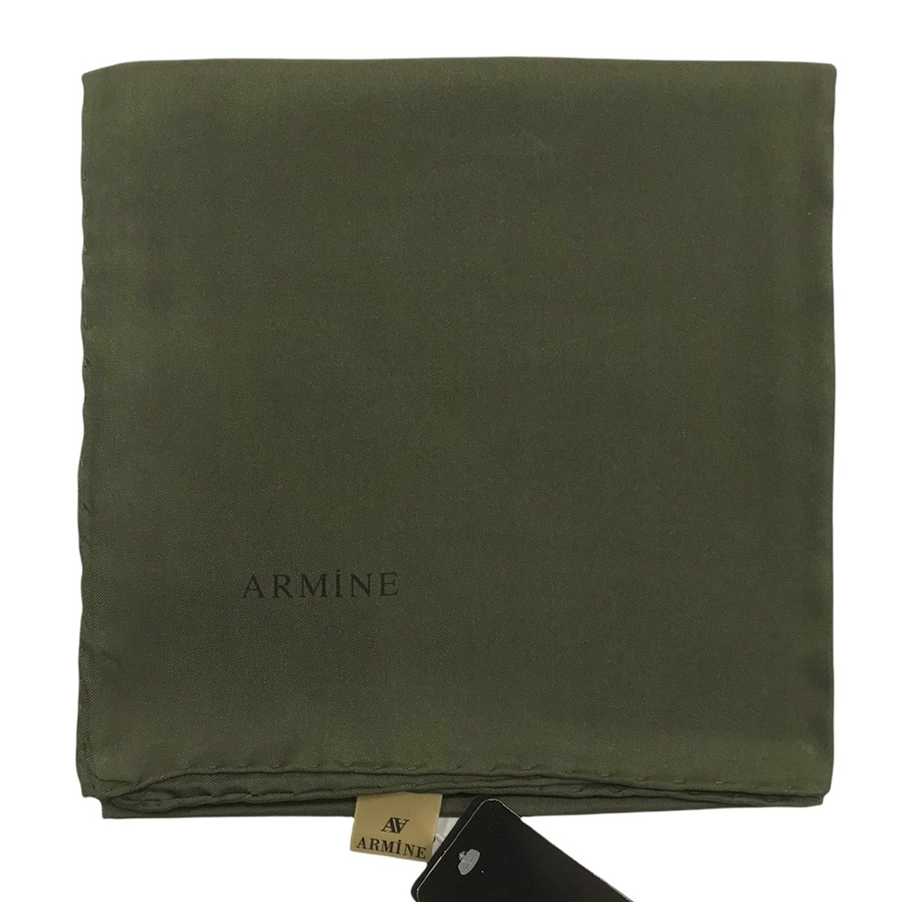 Armine Düz İpek Eşarp - 1138 Haki Twill