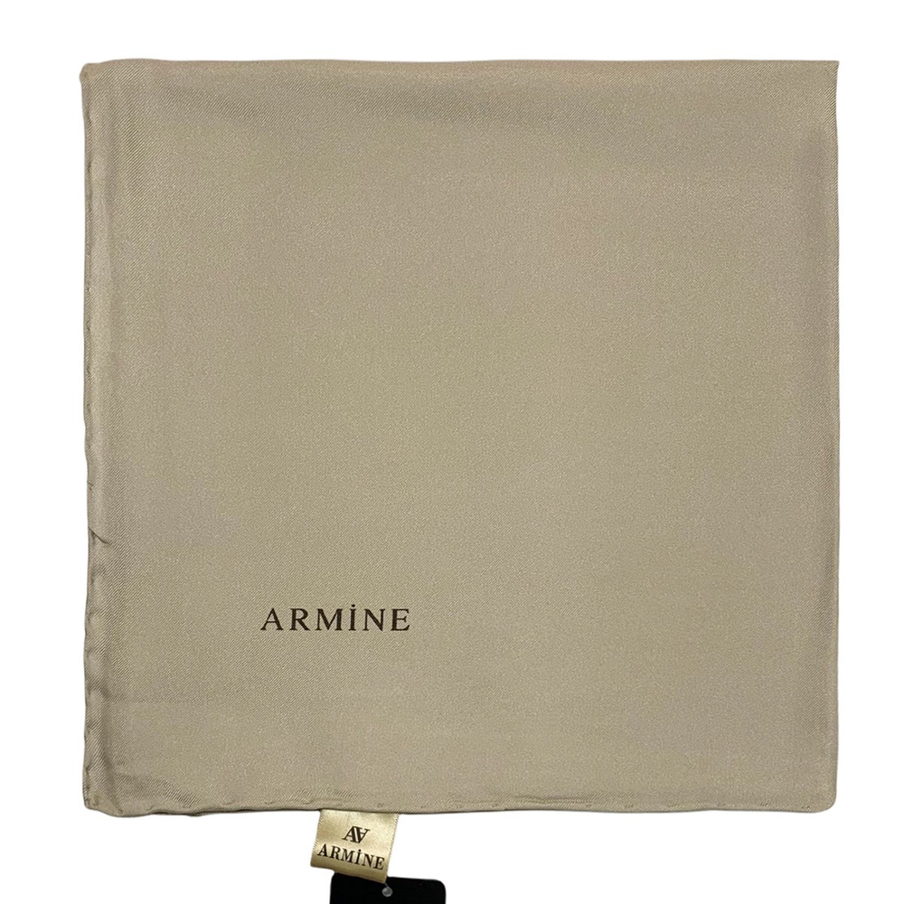 Armine Düz İpek Eşarp - 1150 Bej Twill