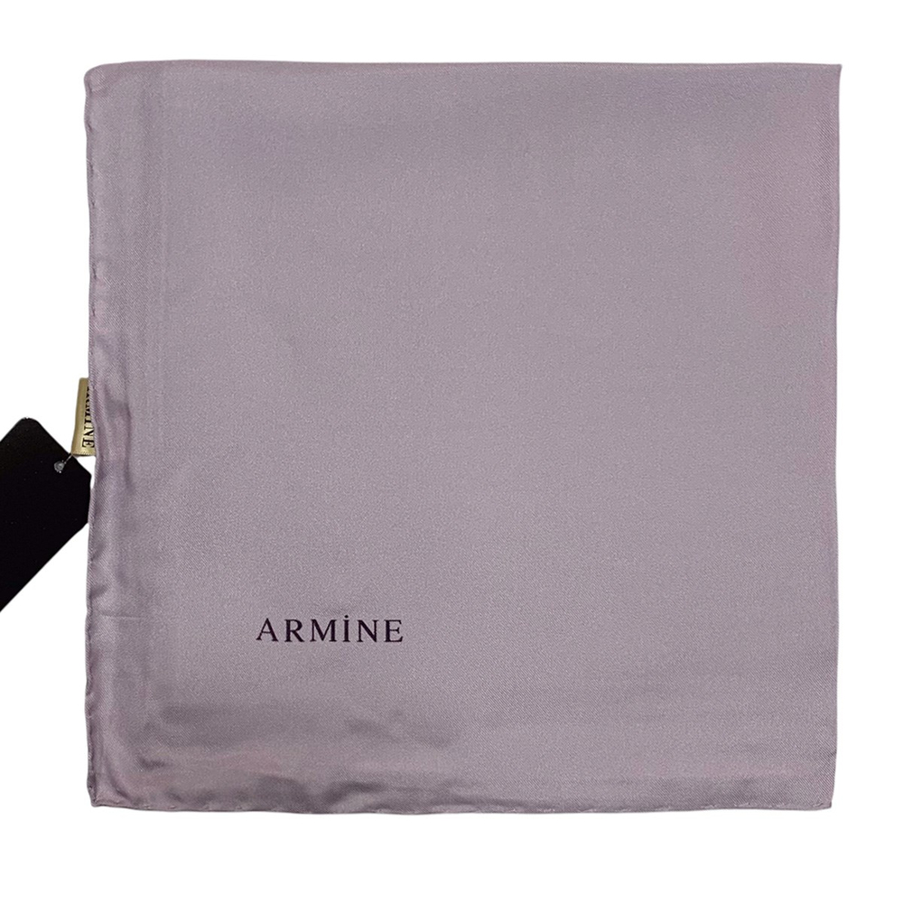 Armine Düz İpek Eşarp - 1221 Açık Lila Twill