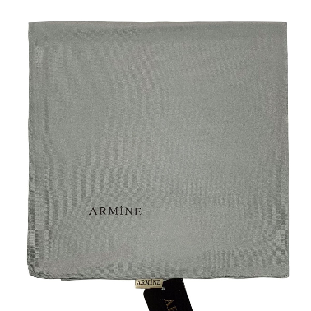 Armine Düz İpek Eşarp - 1301 Gri Twill