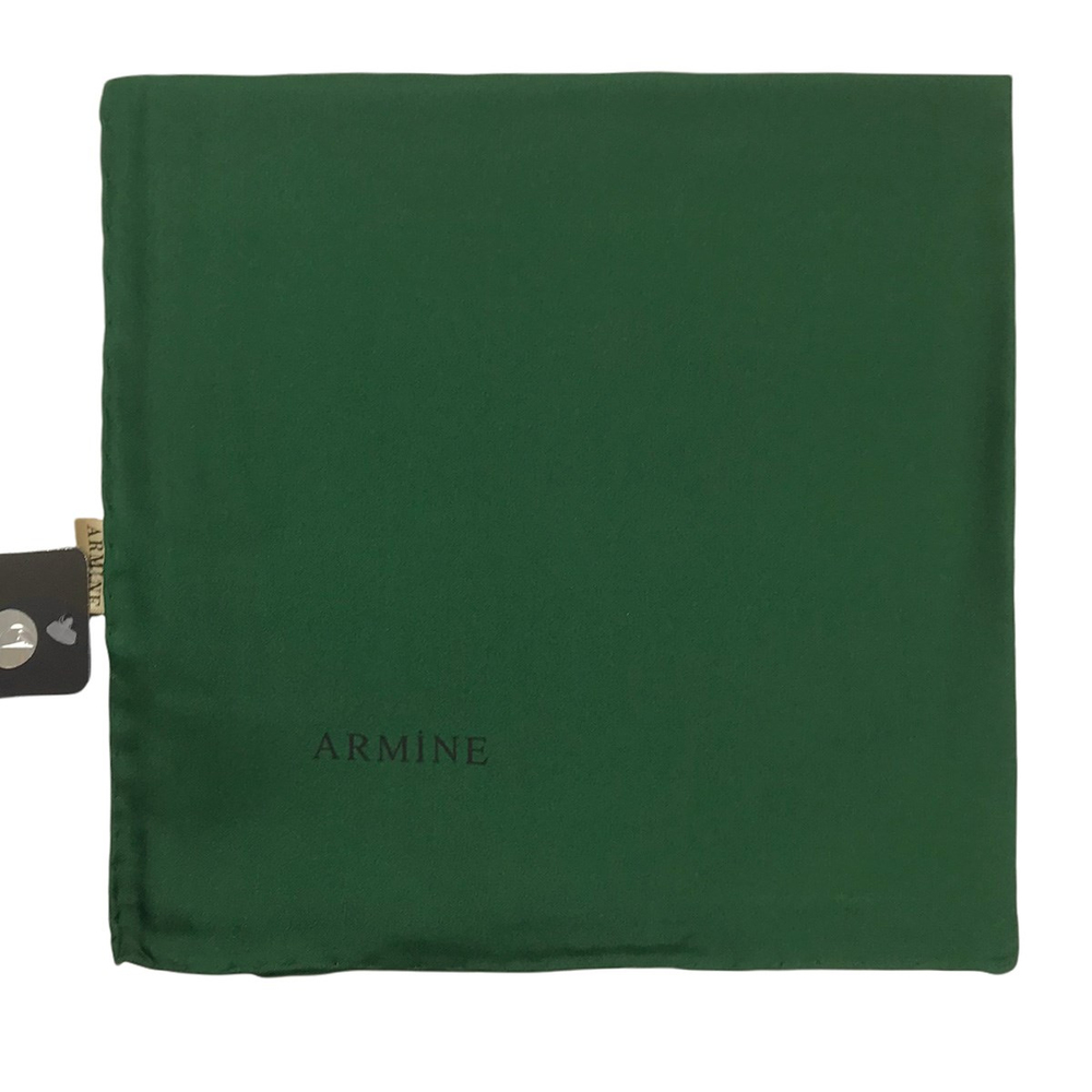 Armine Düz İpek Eşarp - 1433 Zümrüt Twill