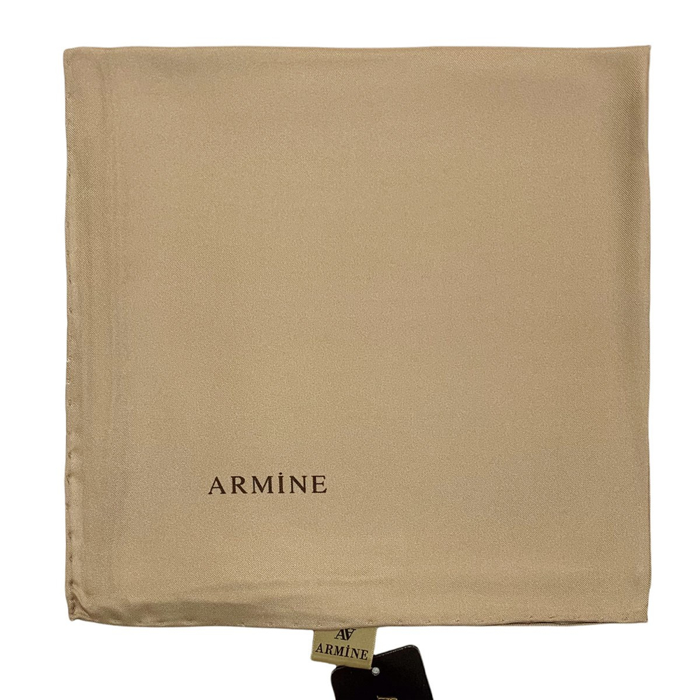 Armine Düz İpek Eşarp - 1457 Bej Twill