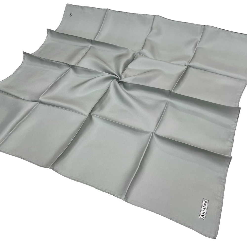 Armine Düz İpek Eşarp - 203 Mint Twill