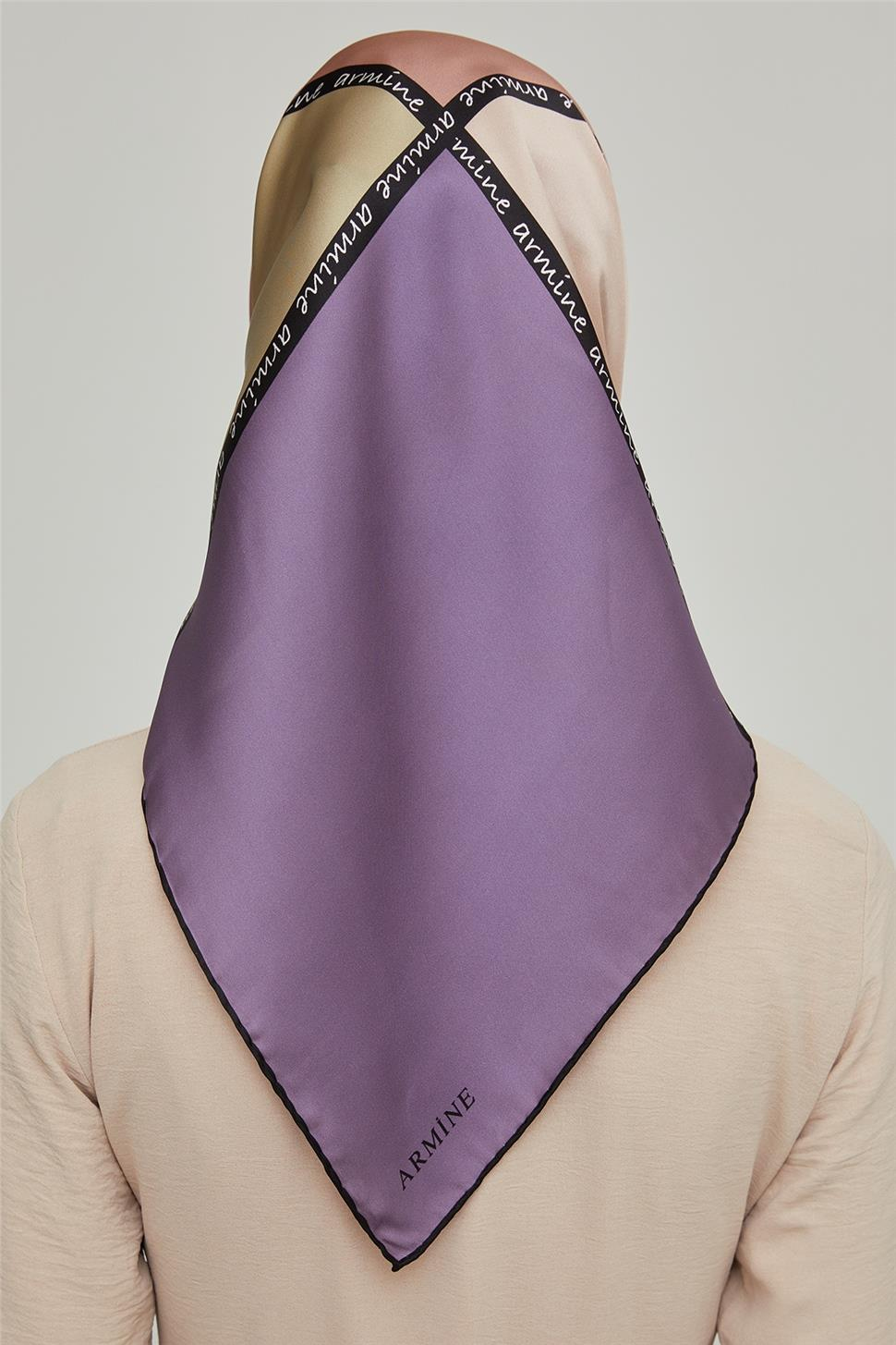 Armine İpek Eşarp 2022 Kış 8600-02 Twill