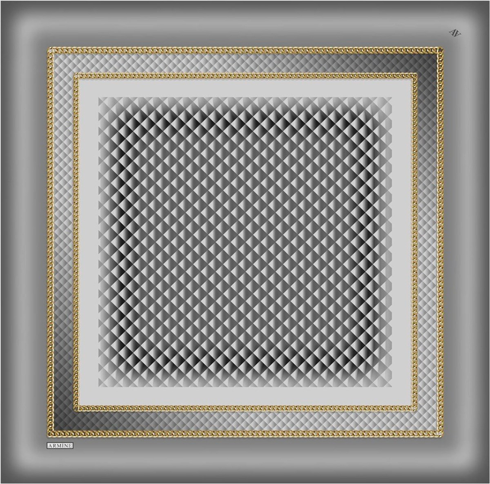 Armine İpek Eşarp 2023 Kış 8834-34 Twill