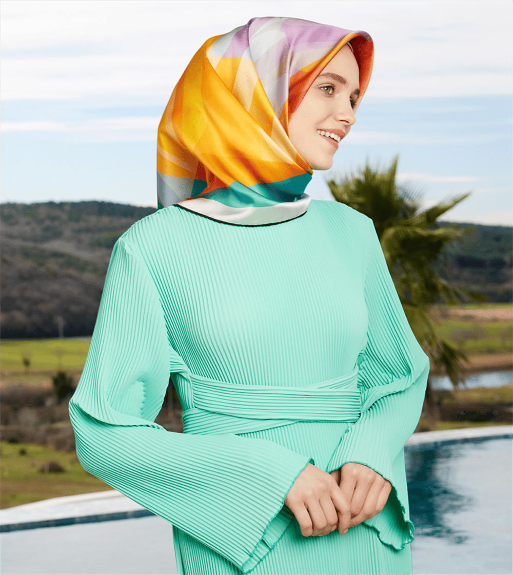 Armine İpek Eşarp 2023 Yaz 8901-55 Twill