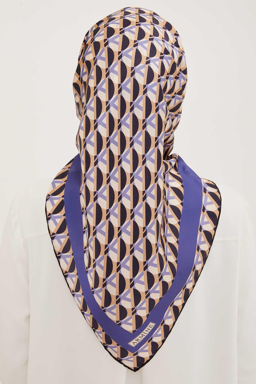 Armine İpek Eşarp 2023 Yaz 8903-34 Twill