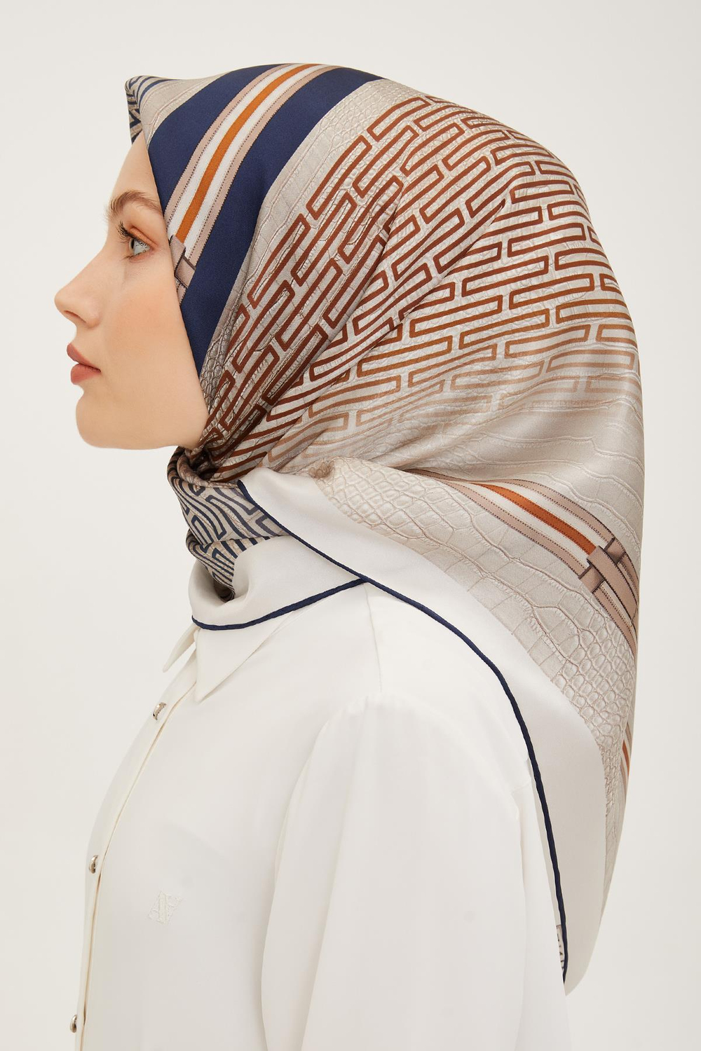 Armine İpek Eşarp 2023 Yaz 8930-53 Twill