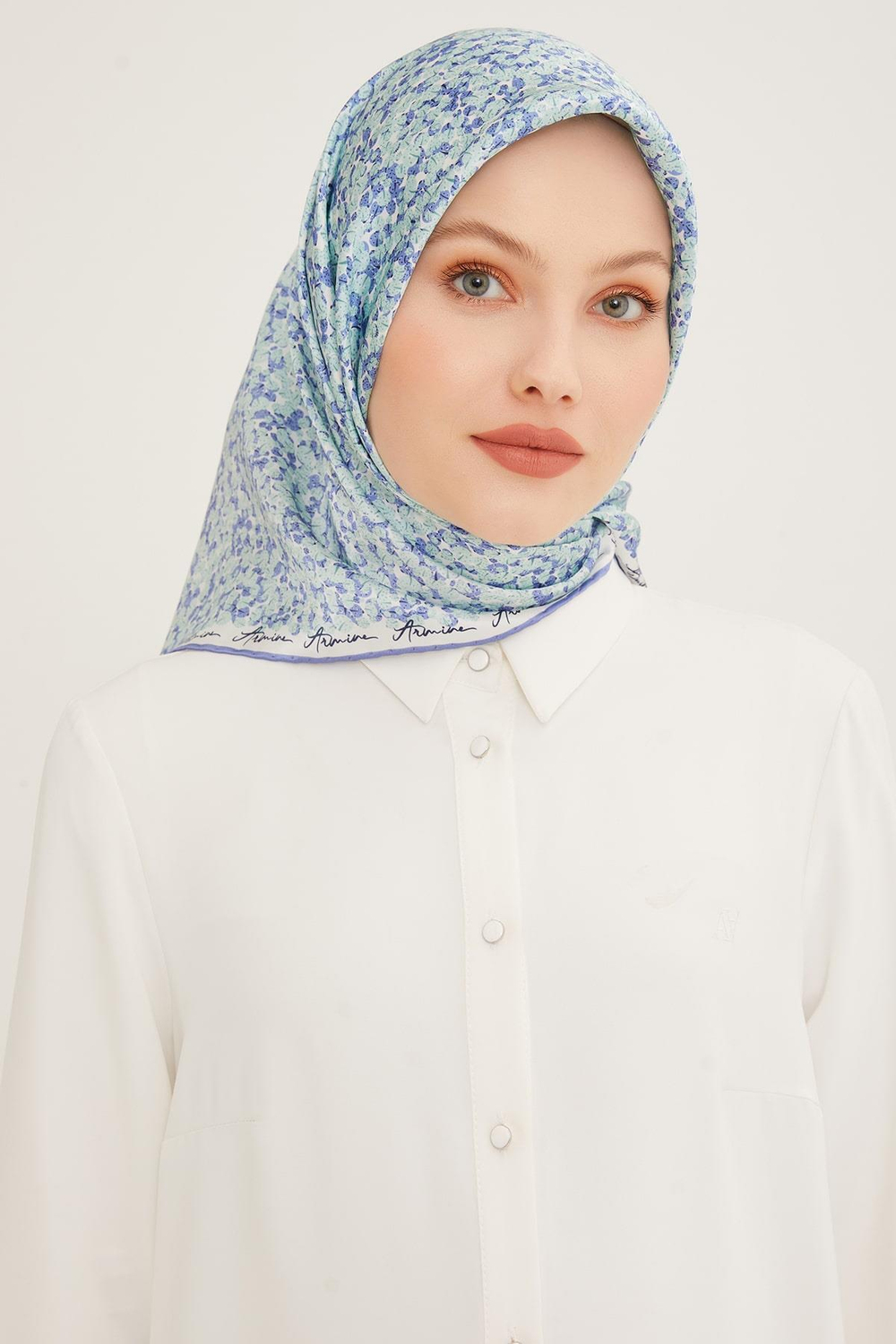 Armine İpek Eşarp 2023 Yaz 8947-33 Twill