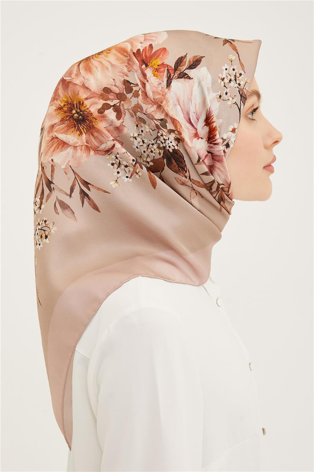 Armine İpek Eşarp 2023 Yaz 8952-11 Twill