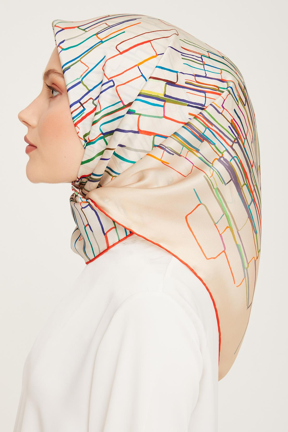 Armine İpek Eşarp 2024 Kış - 9027-32 Twill