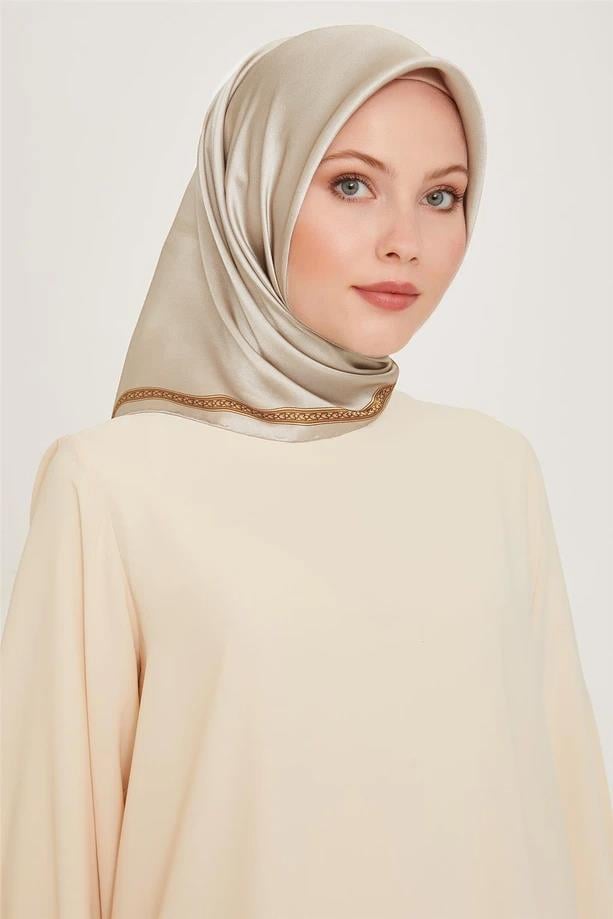 Armine İpek Eşarp 2025 Kış - 9261-04 Taş Twill