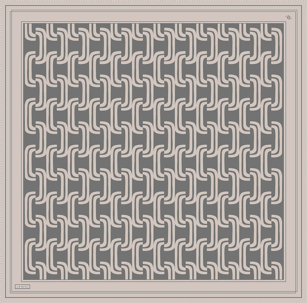 Armine İpek Eşarp 2025 Yaz - 9343-02 Taş Gri Twill