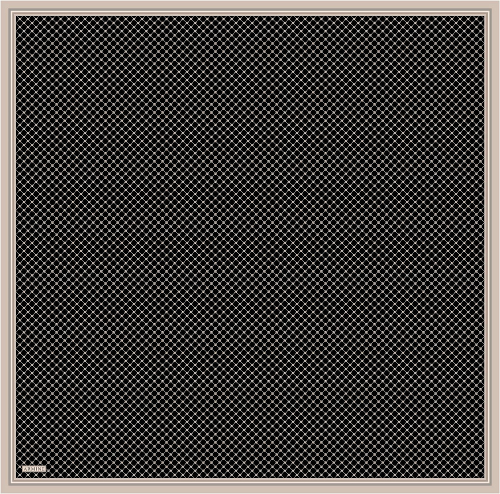 Armine İpek Eşarp Nostalji - 9345-07 Siyah Vizon Twill
