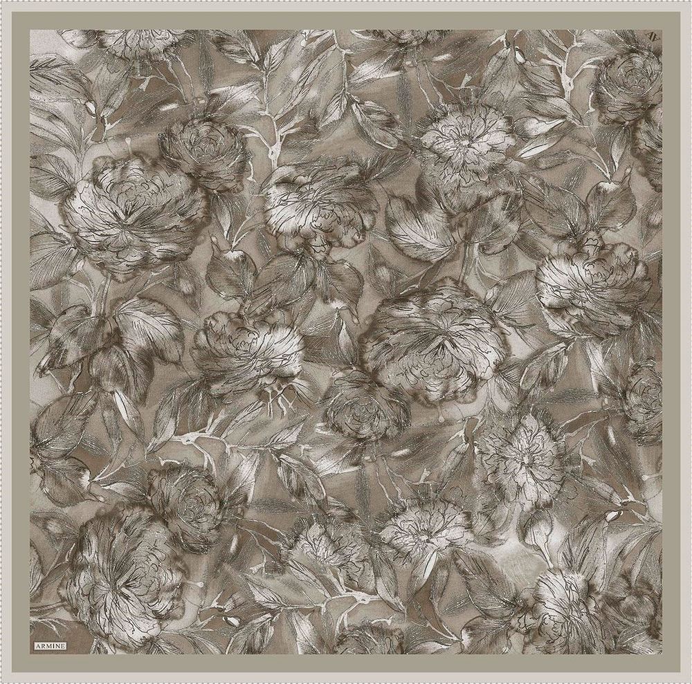 Armine İpek Eşarp Nostalji - 9409-83 Vizon Twill