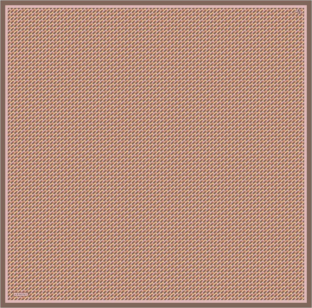 Armine İpek Eşarp 2026 Kış - 9417-05 Pudra Kahve Twill