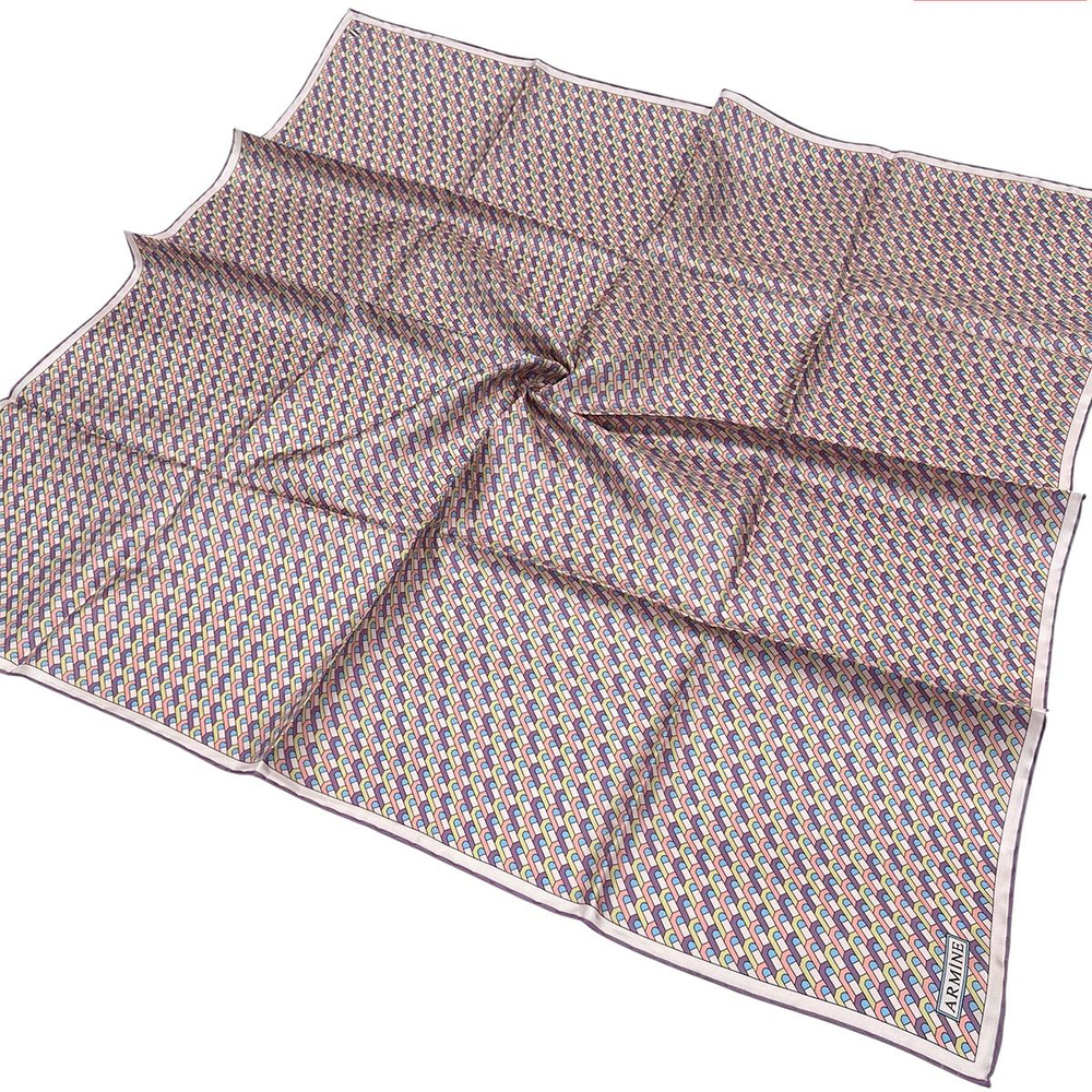 Armine İpek Eşarp 2026 Kış - 9417-37 Lavanta Twill