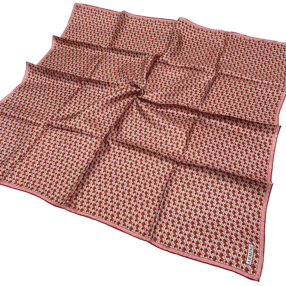 Armine İpek Eşarp 2026 Kış - 9417-51 Mercan Twill