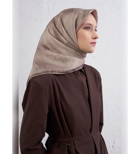 Armine İpek Eşarp 2026 Kış - 9428-37 Vizon Sura